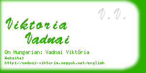 viktoria vadnai business card